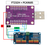 Collegamento PCA9685 - FT232H