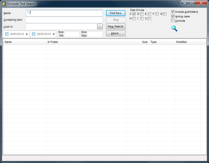 Unicode Text Search.